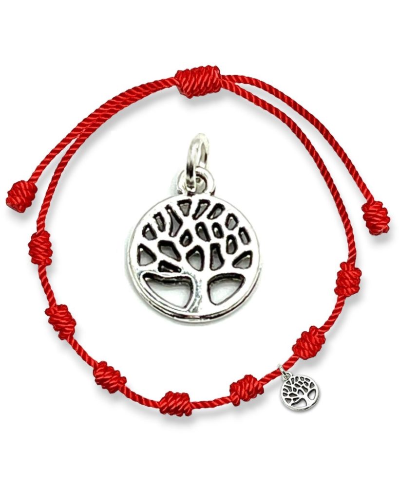 Pulsera 7 nudos con el arbol de la vida