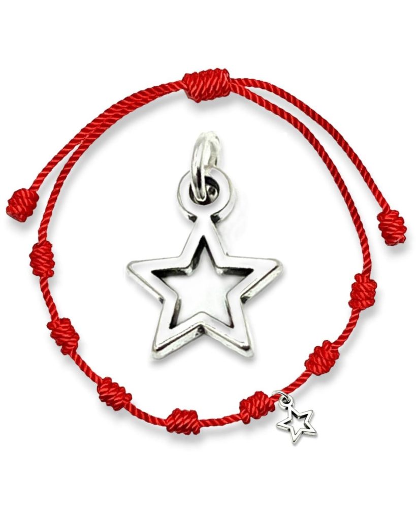 Pulsera 7 nudos con estrella 5 puntas